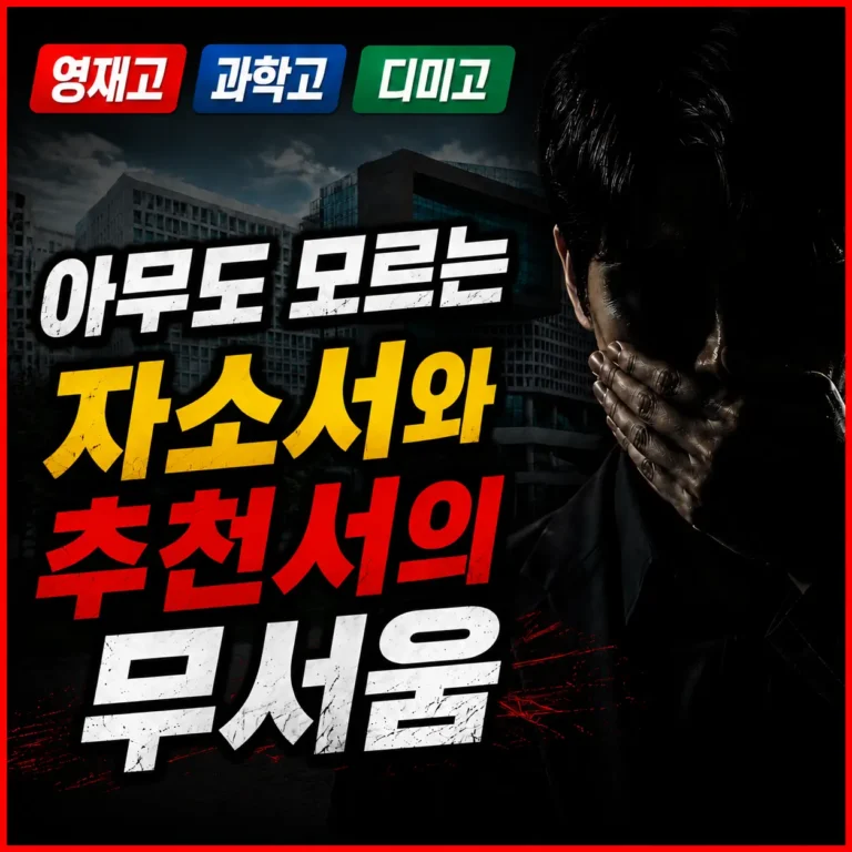 아무도 모르는 자소서와 추천서의 무서움